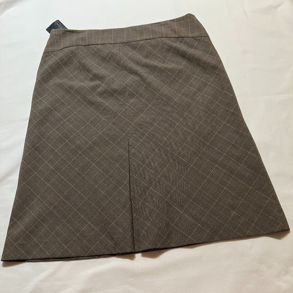 Kenneth Cole Brown Plaid Skirt - Size 6